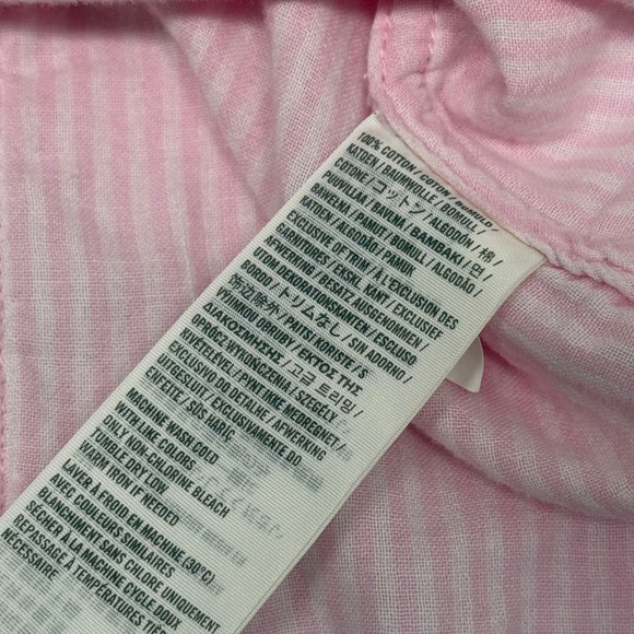 Abercrombie & Fitch Y2K Womens Pink Button Down Shirt Long Sleeve Cotton Size M - Picture 4 of 7